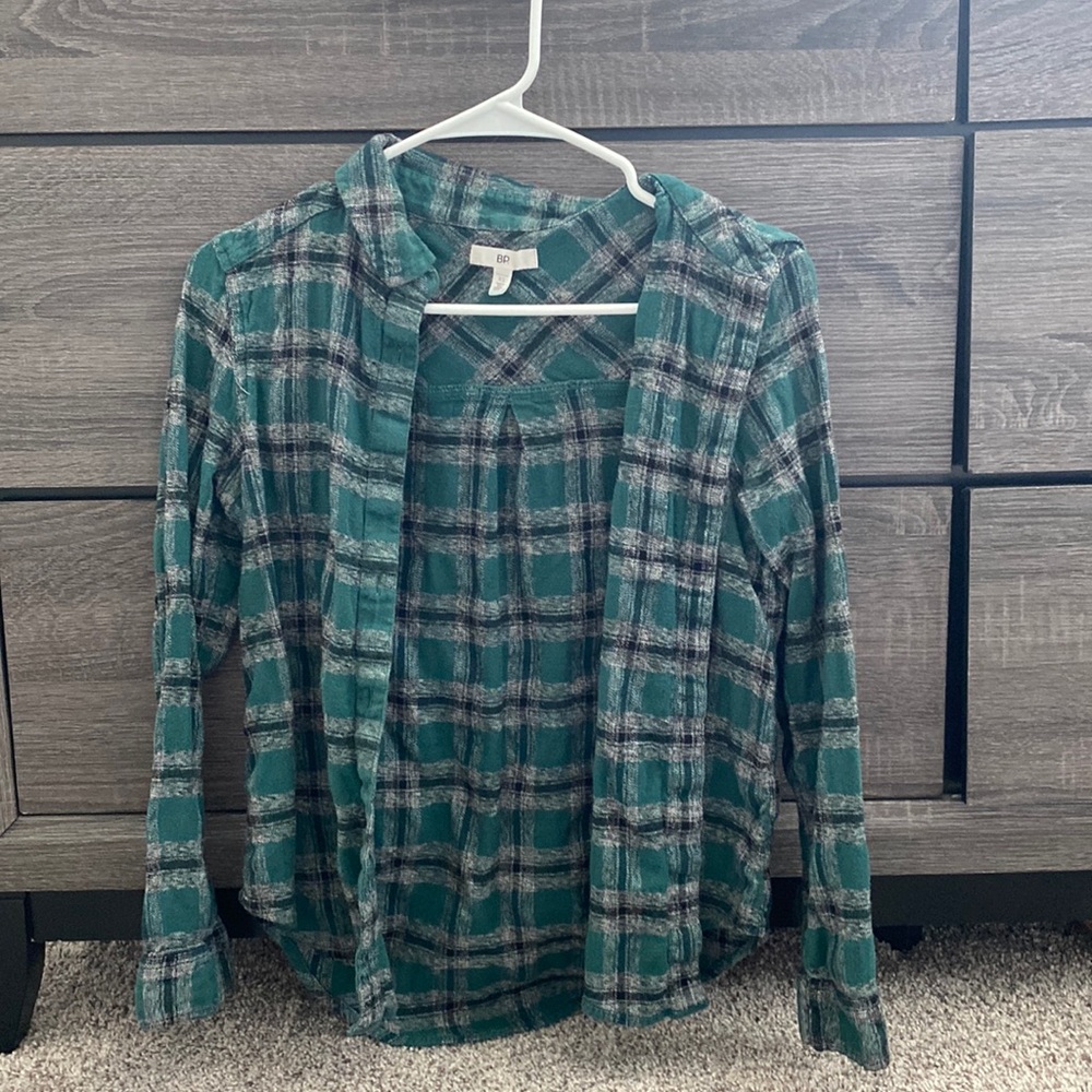 Green aesthetic flannel